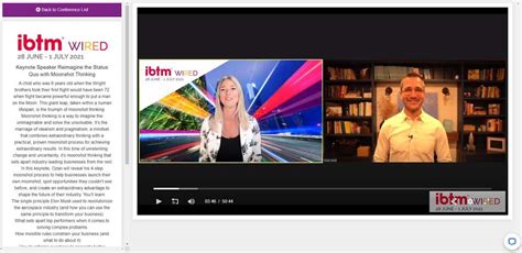 ibtm wired 2021|Results of inaugural IBTM Wired revealed .
